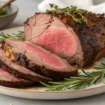 Chef John's Perfect Prime Rib, whole and freshly cooked, served on a tray.