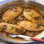 Chicken Marsala is an Italian-style recipe for tender pan-fried chicken breasts in a sweet Marsala wine and mushroom sauce. It's super quick and easy to make for a weeknight dinner and sophisticated enough for company.