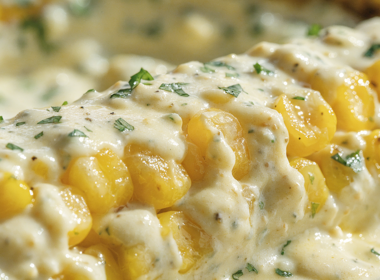 easy elote corn dip with cream cheese step 4 - A mouth-watering extreme macro close-up